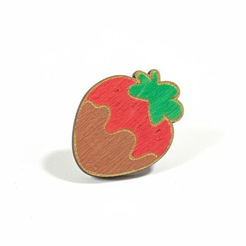Chocolate Dipped Strawberry Pin